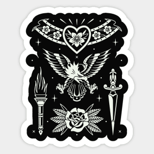 Frame pattern tattoo Sticker